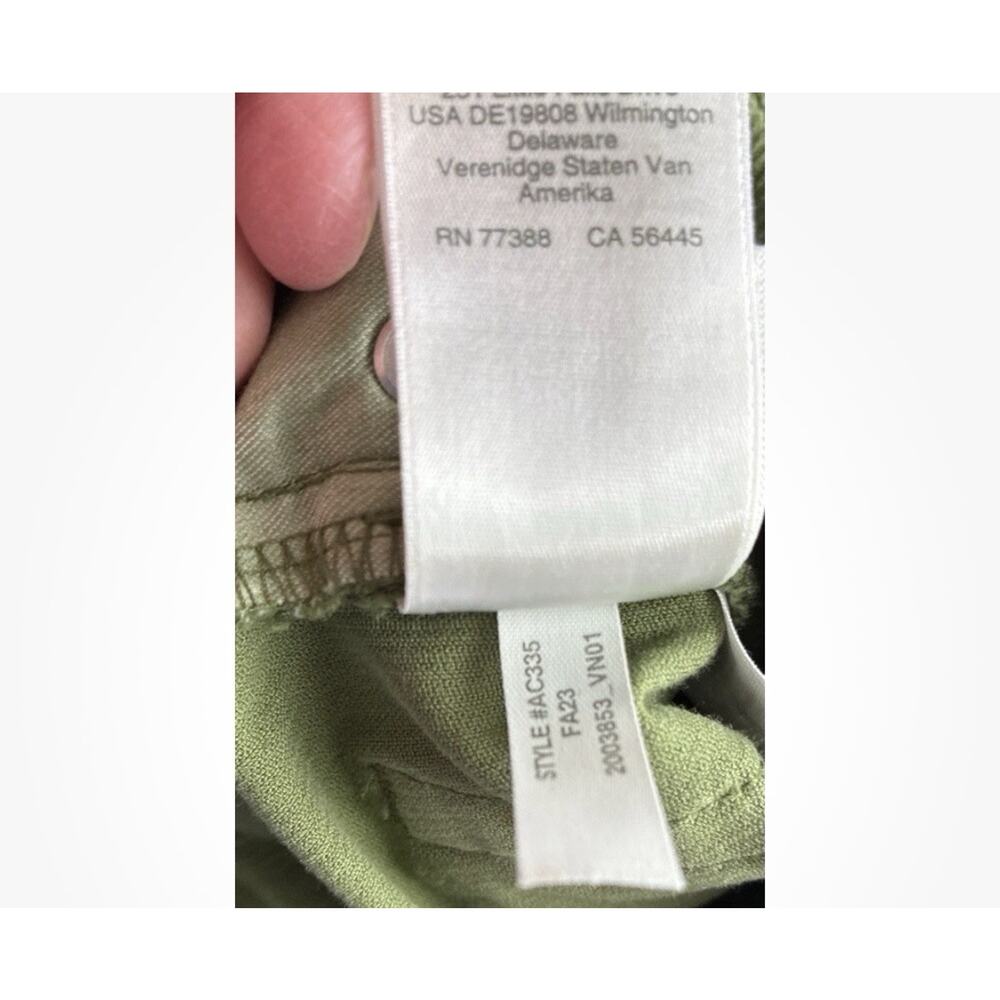J Crew Sz 27P Green Pinwhale Corduroy Straight 5 pkt Minimalist Pants - Picture 6 of 9